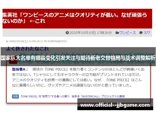 国家队大名单有哪些变化引发关注与期待新老交替格局与战术调整解析